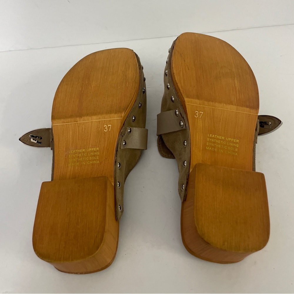 ANTHROPOLOGIE Silent D Clogs Size 37 - Picture 4 of 5